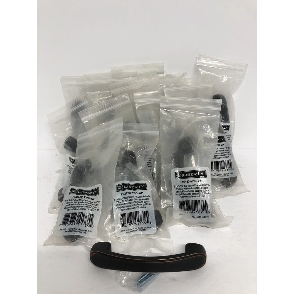 Cabinet Drawer Pulls P23123-VBC Dual Mount 3